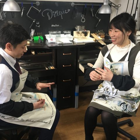手づくり結婚指輪鍛造ＤＩＴＩＱＵＥ四国から福岡我流鍛造サイズピッタリ