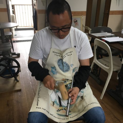 福岡北九州小倉ＤＩＴＩＱＵＥ手づくり我流鍛造ゴールドリング